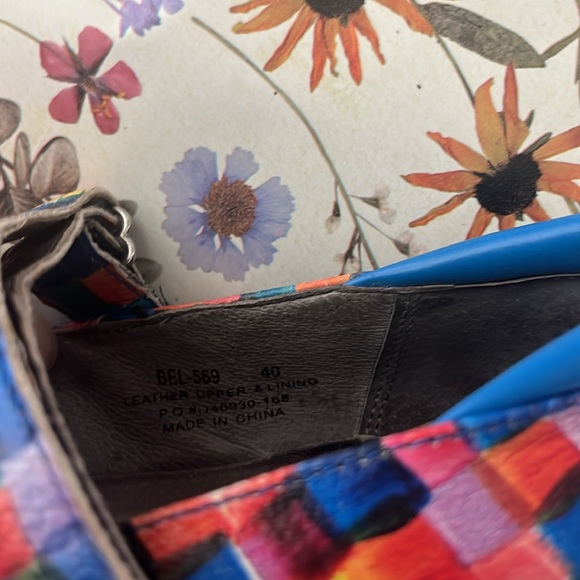 Algeria by P G Lite maryjanes multicolor watercolor shoes 40 - Picture 9 of 10